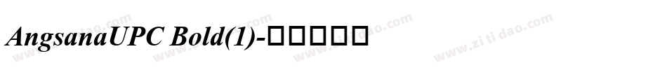 AngsanaUPC Bold(1)字体转换